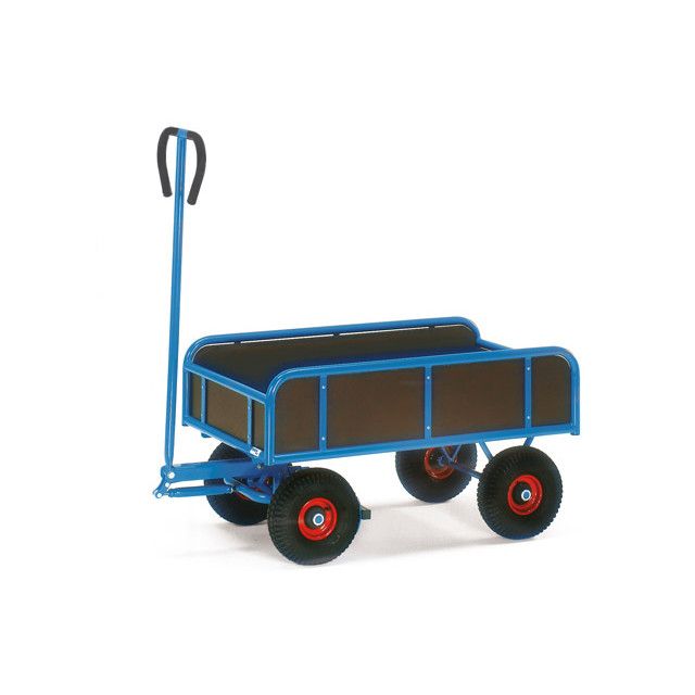 handtrekwagen met 4 wanden