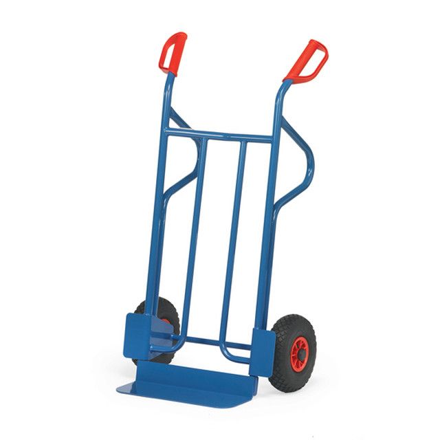 Stalen steekwagen met steunbeugel